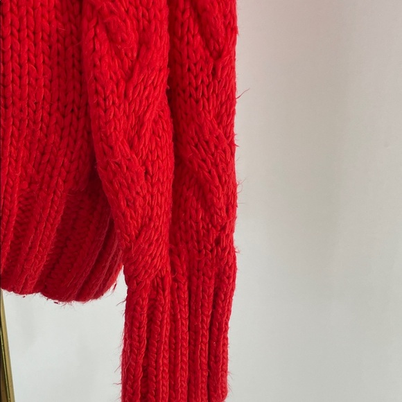 Love, Whit by Whitney Port Chunky Sweater in Red, XS - Picture 6 of 11